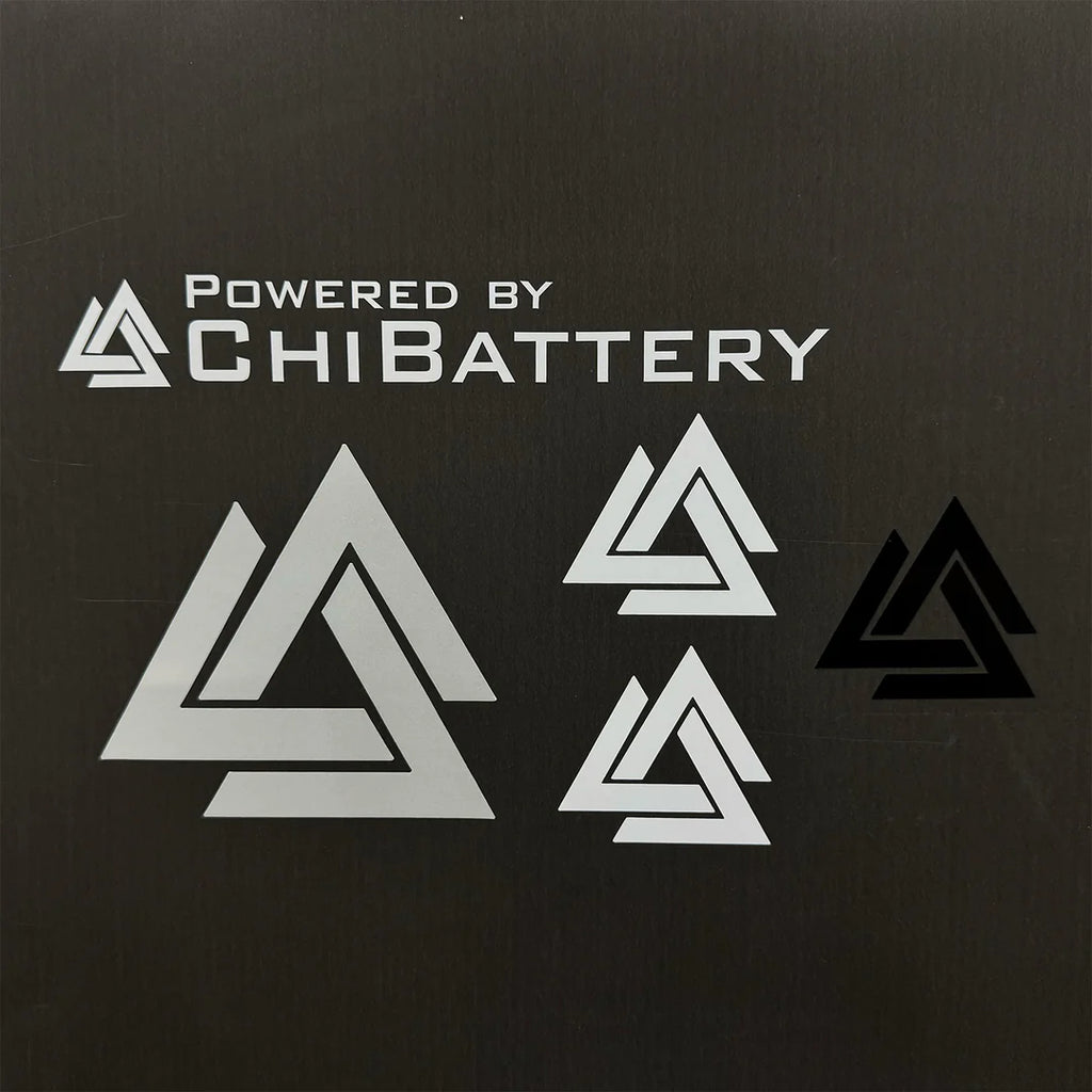 Chi battery stickers