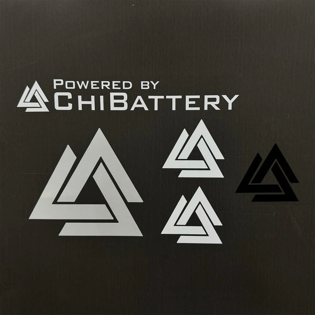 Chi battery stickers